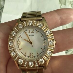 GUESS Gold Women's Watch with Crystal Detailing